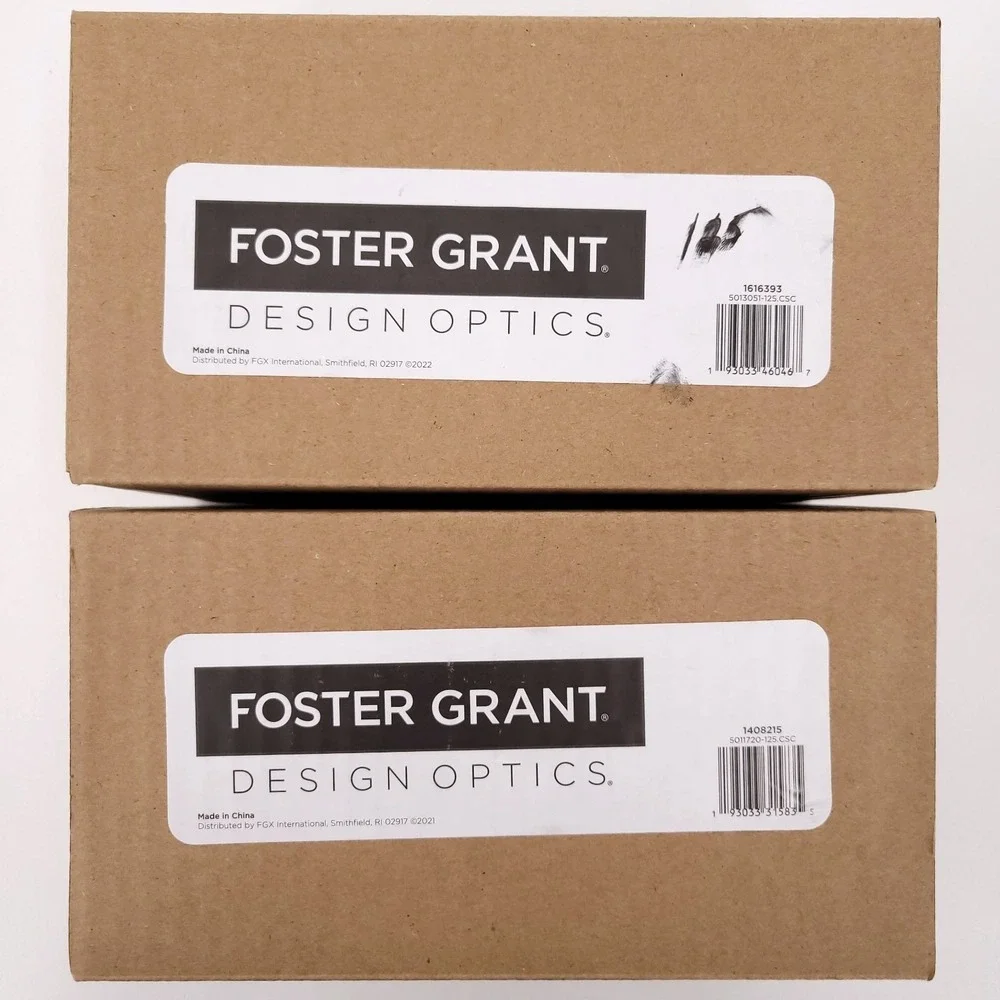 Foster Grant Design Optics 1.25+ Eye Glasses 6 Readers‎ Kiersey Addie Square Cat